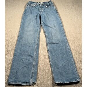 Abercrombie & Fitch Women's 90s relaxed High Rise Blue Jeans curve love